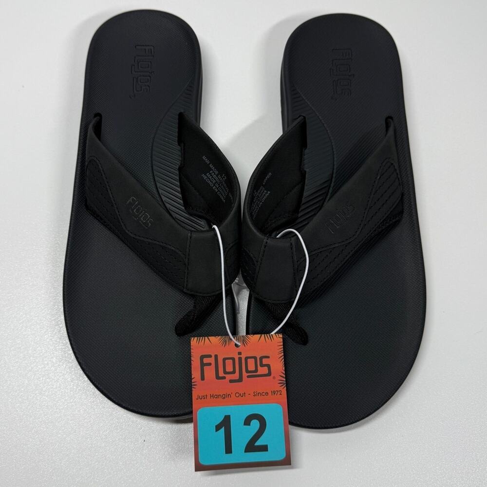 NWT Flojos Men's Padre Flip Flops Thongs Sandals Size: 12